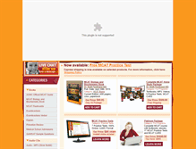 Tablet Screenshot of mcat-bookstore.com